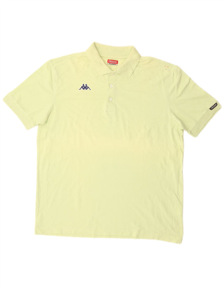 Kappa Herren Poloshirt XL Gelb Baumwolle