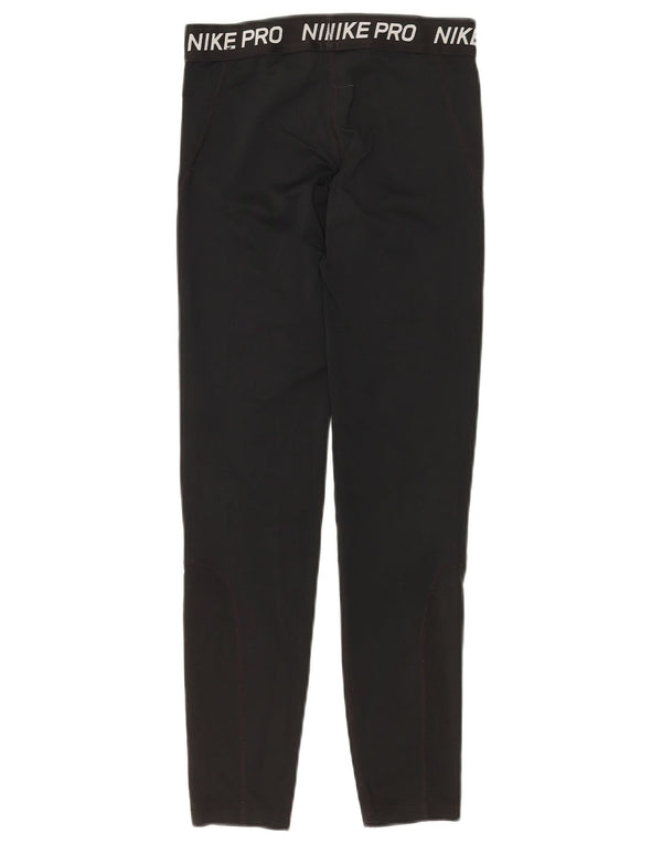 NIKE Dri-Fit-Grafik-Leggings für Mädchen, 12–13 Jahre, Größe L, Schwarz, Polyester