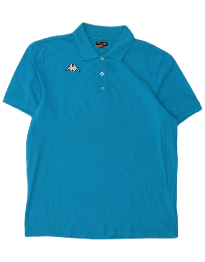 Kappa Herren-Poloshirt, große blaue Baumwolle