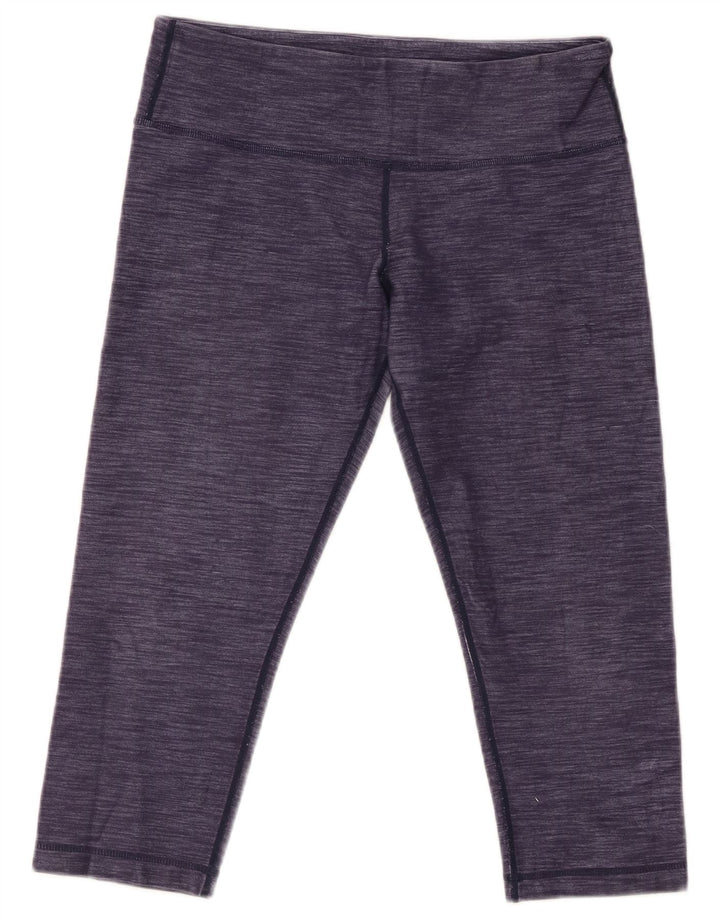 LULULEMON Capri-Leggings für Damen, US 8, mittelviolett, Nadelstreifen