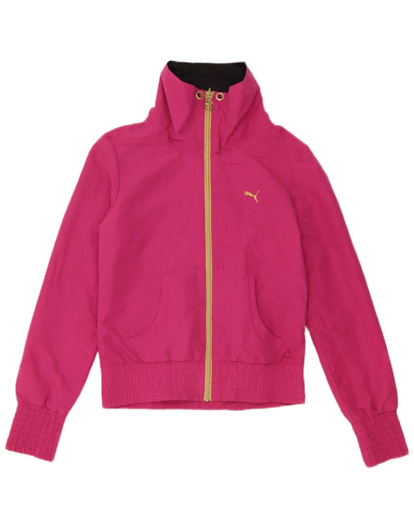 Puma Damen-Trainingsanzug-Top-Jacke, UK 10, klein, rosa, Polyester