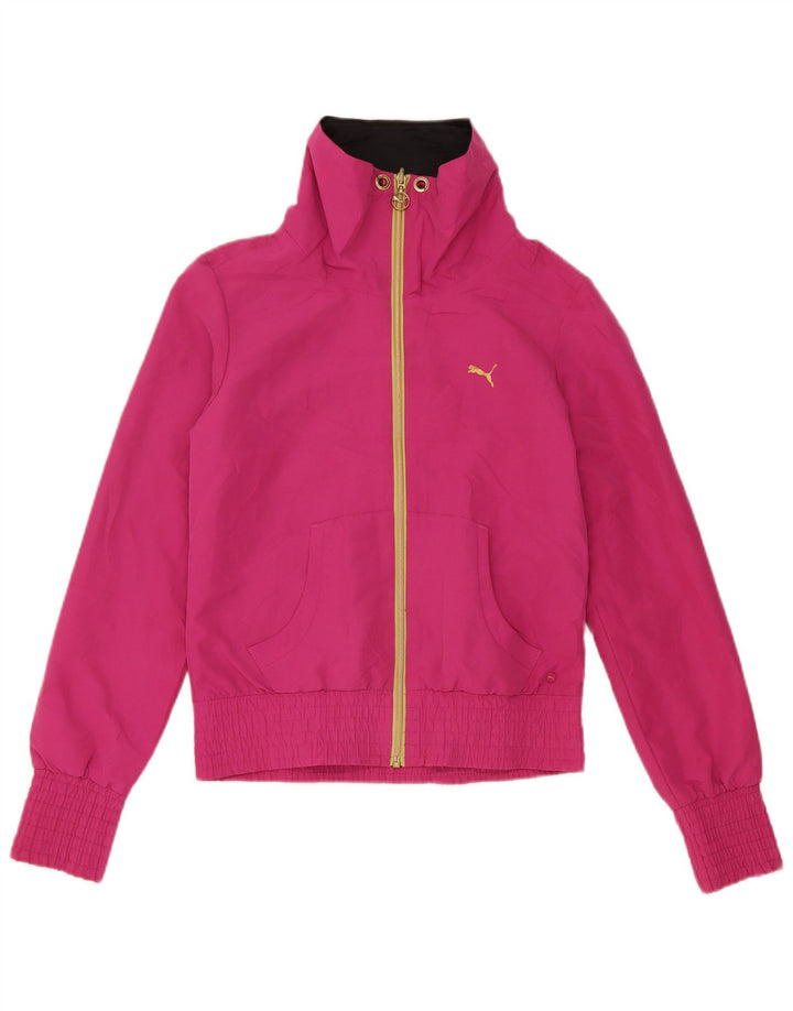 Puma Damen-Trainingsanzug-Top-Jacke, UK 10, klein, rosa, Polyester