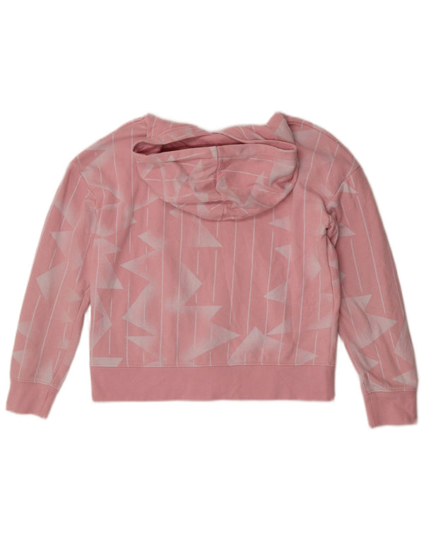 Jordan Mädchen-Kapuzenpullover, 12–13 Jahre, groß, rosa, geometrische Baumwolle