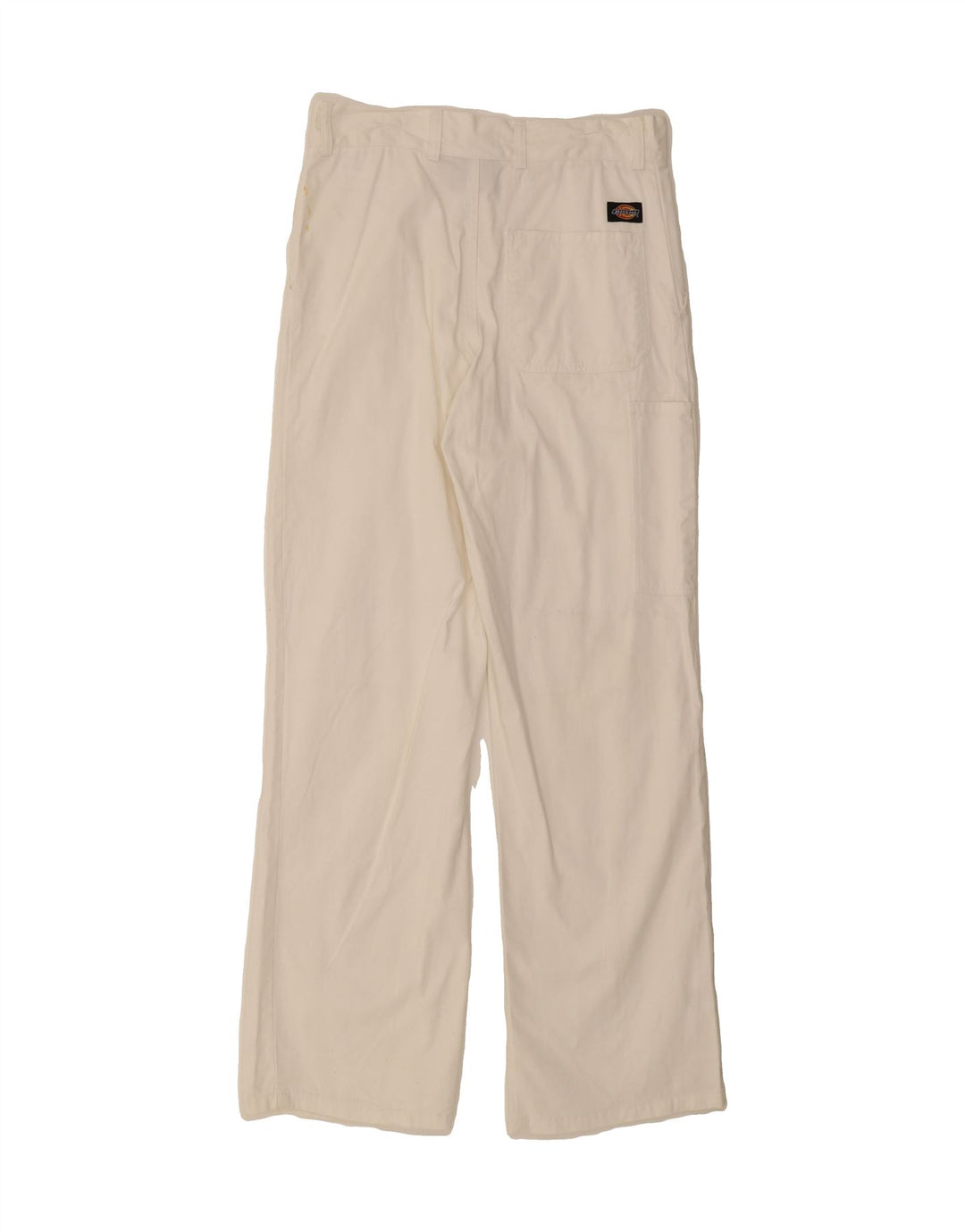 DICKIES Womens Straight Cargo Trousers W32 L31 White Cotton Vintage Dickies and Second-Hand Dickies from Messina Hembry 