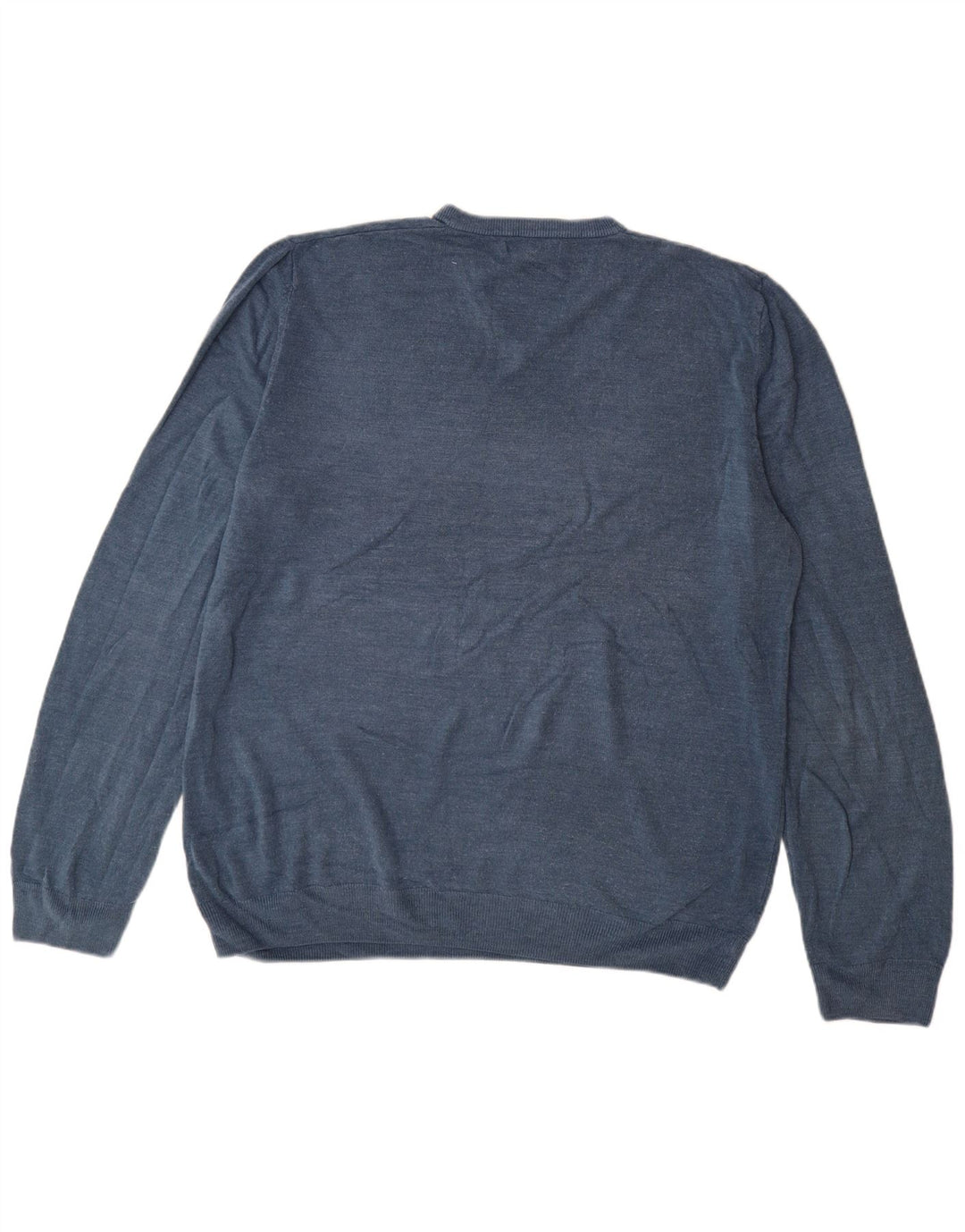 Marks & Spencer Herren-Pullover mit V-Ausschnitt, 3XL, blaues Acryl