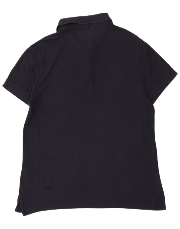 Tommy Hilfiger Herren Slim Fit Poloshirt 2XL Marineblau Baumwolle