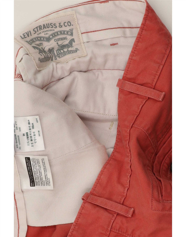 Levi's Herren-Chinoshorts W34, große rosa Baumwolle