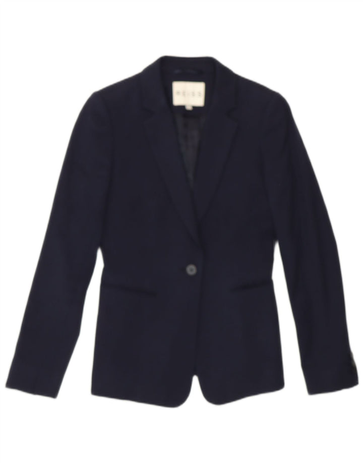 REISS Damen 1-Knopf-Blazerjacke UK 6 XS Marineblau