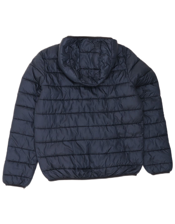 Champion Wattierte Jacke mit Kapuze für Jungen, 15–16 Jahre, 2XL, Marineblau, Polyester