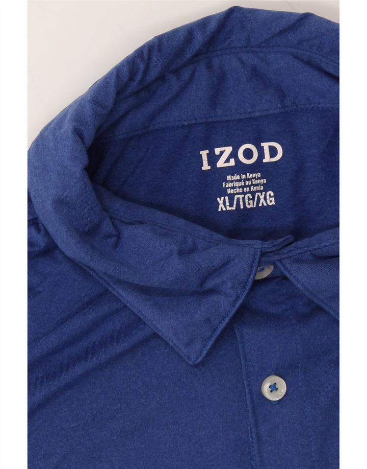 IZOD Mens Polo Shirt XL Blue Polyester Vintage Izod and Second-Hand Izod from Messina Hembry 