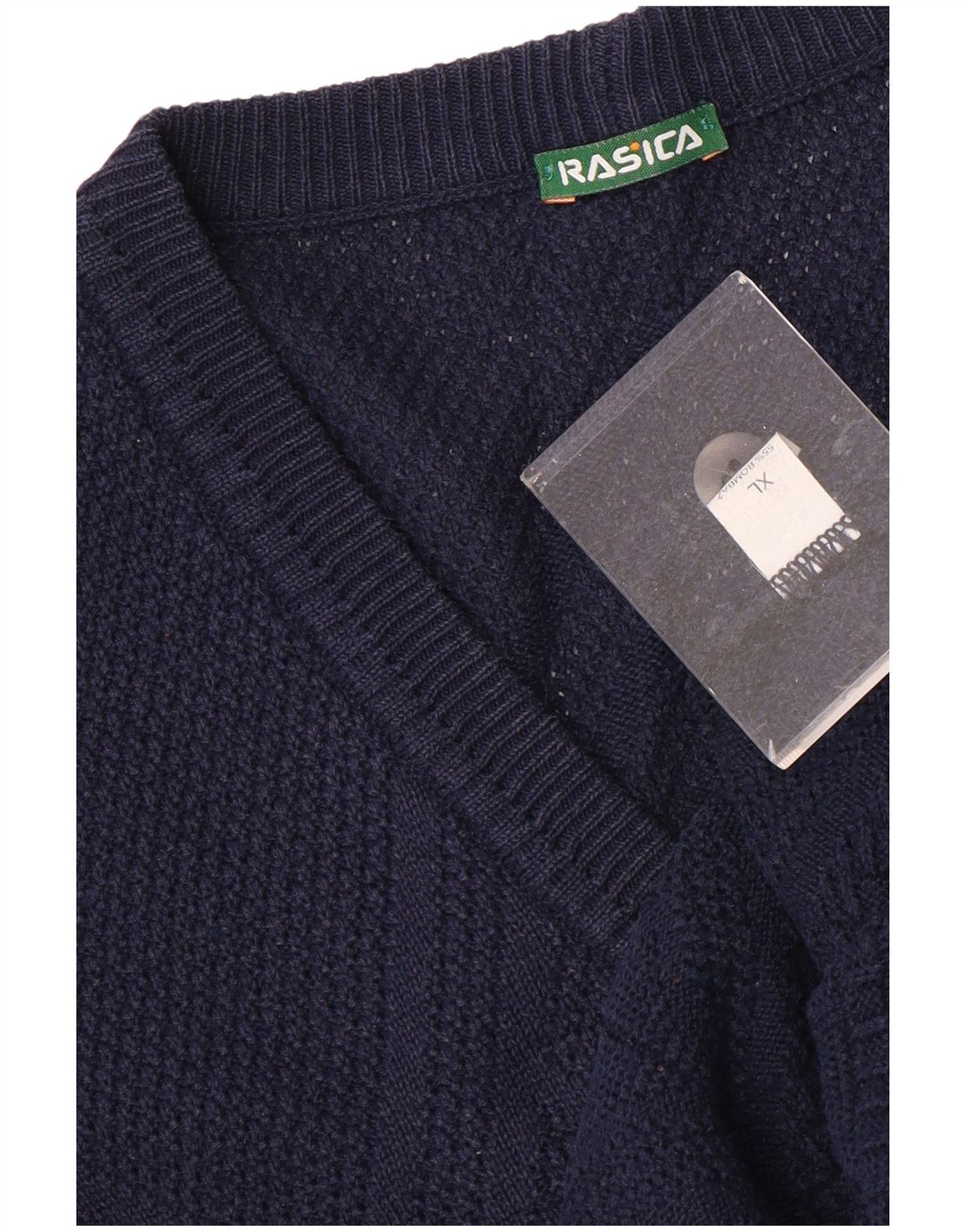 Rasica Herren Strickjacke XL Marineblau Baumwolle