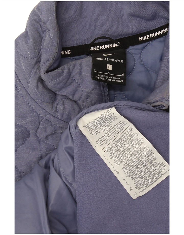 Nike Damen Laufsteppweste UK 16 Large Lila Polyester