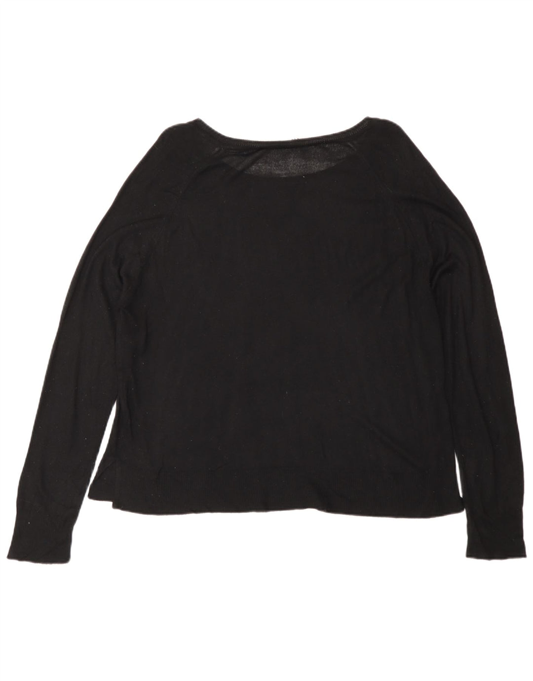 Zara Damen-Pullover mit U-Boot-Ausschnitt, Gr. 14, mittelschwarz