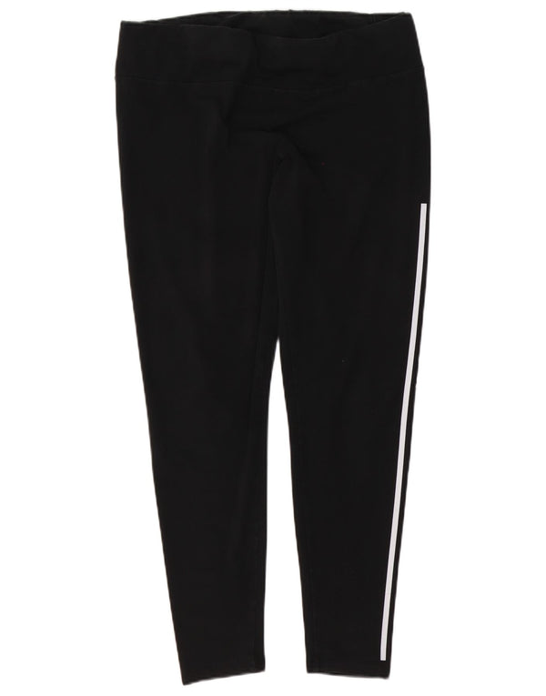 Adidas Damen Climalite Graphic Leggings UK 20/22 XL Schwarz Baumwolle