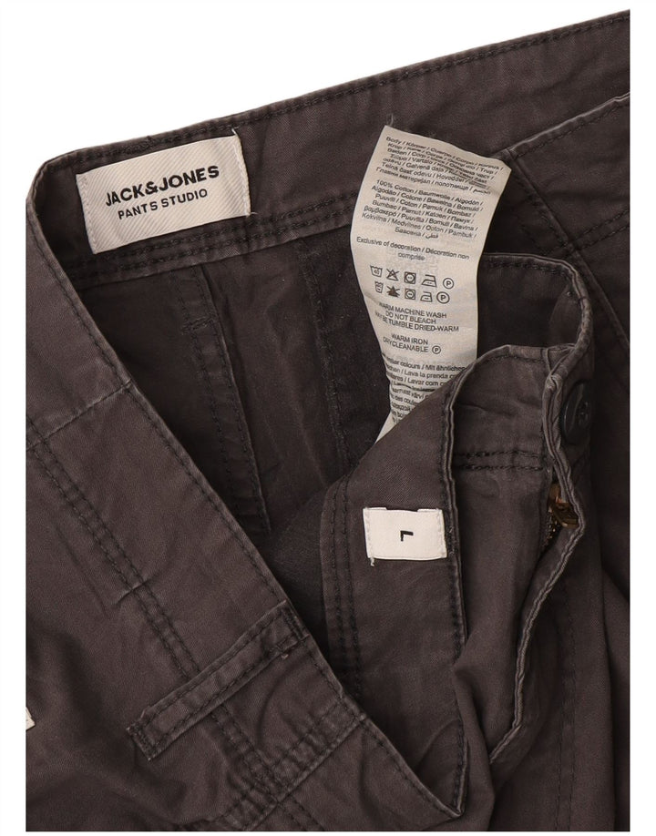 Jack & Jones Herren Cargo-Shorts, Größe L, W36, Grau, Baumwolle