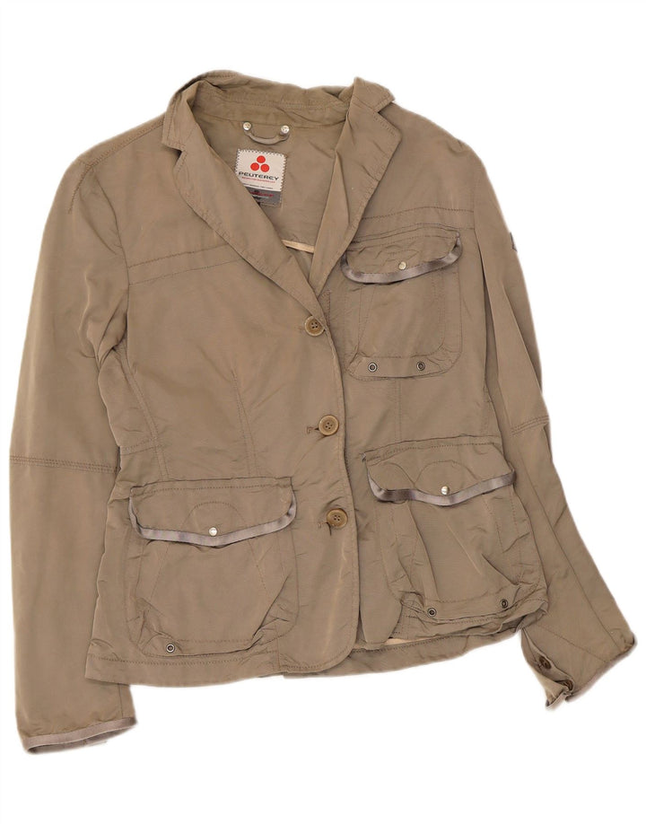 PEUTEREY Damen Utility Jacke IT 46 Large Grau Polyamid