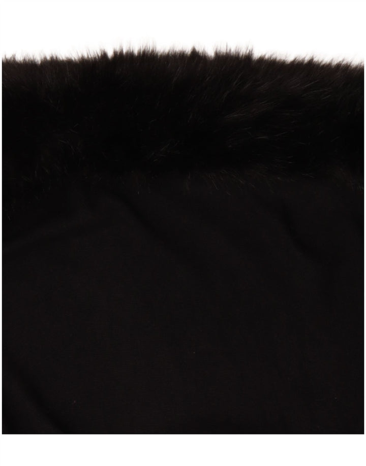 Vintage Damen Poncho Mantel Einheitsgröße Schwarz