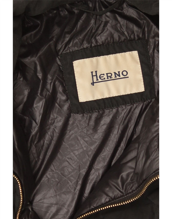 Herno Damen Wattierte Jacke IT 46 Large Schwarz