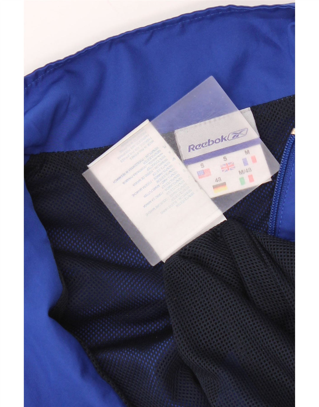 Reebok Herren-Trainingsanzug-Oberteil, Jacke, klein, blau, Polyester