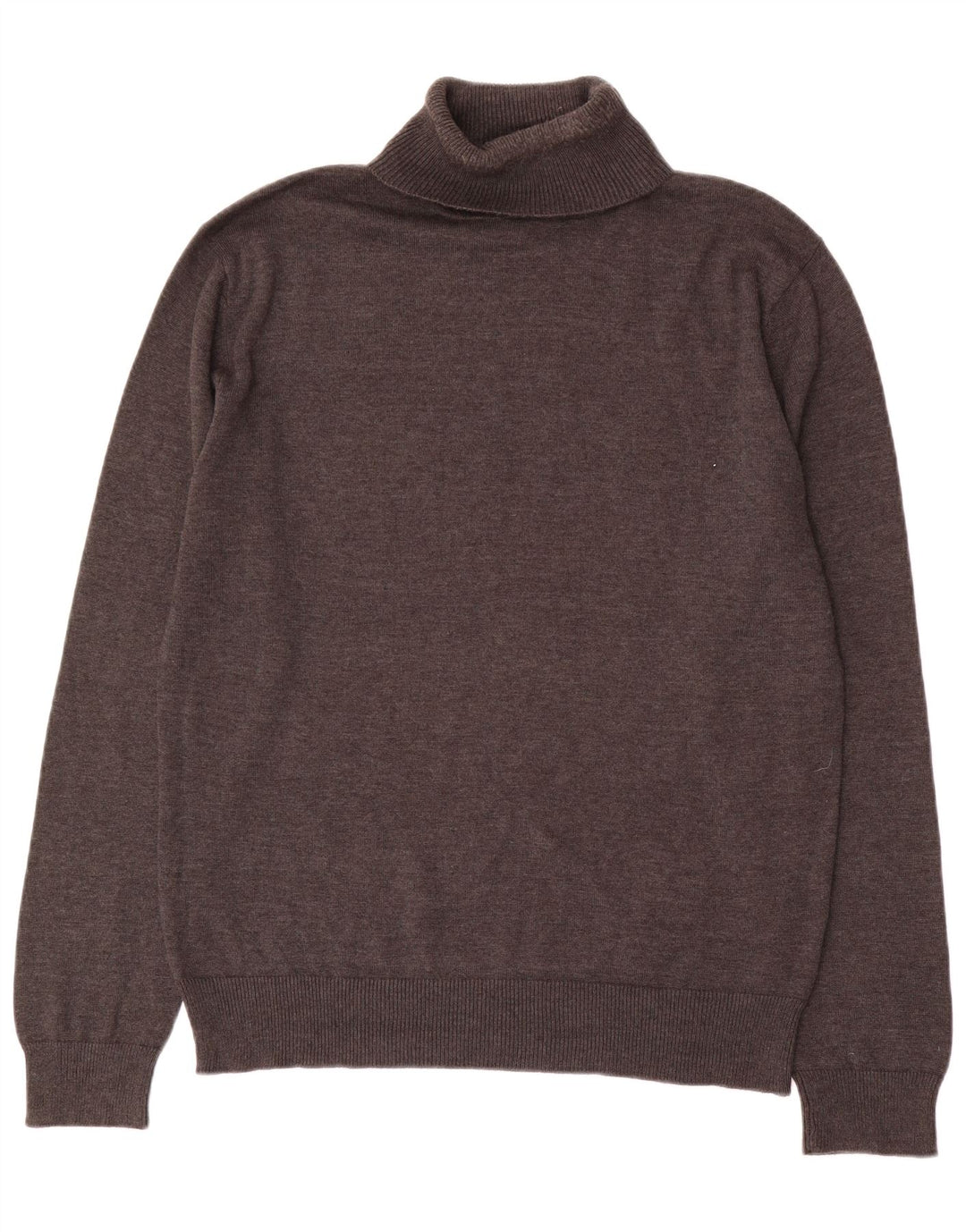 French Connection Rollkragenpullover für Herren, groß, aus brauner Baumwolle