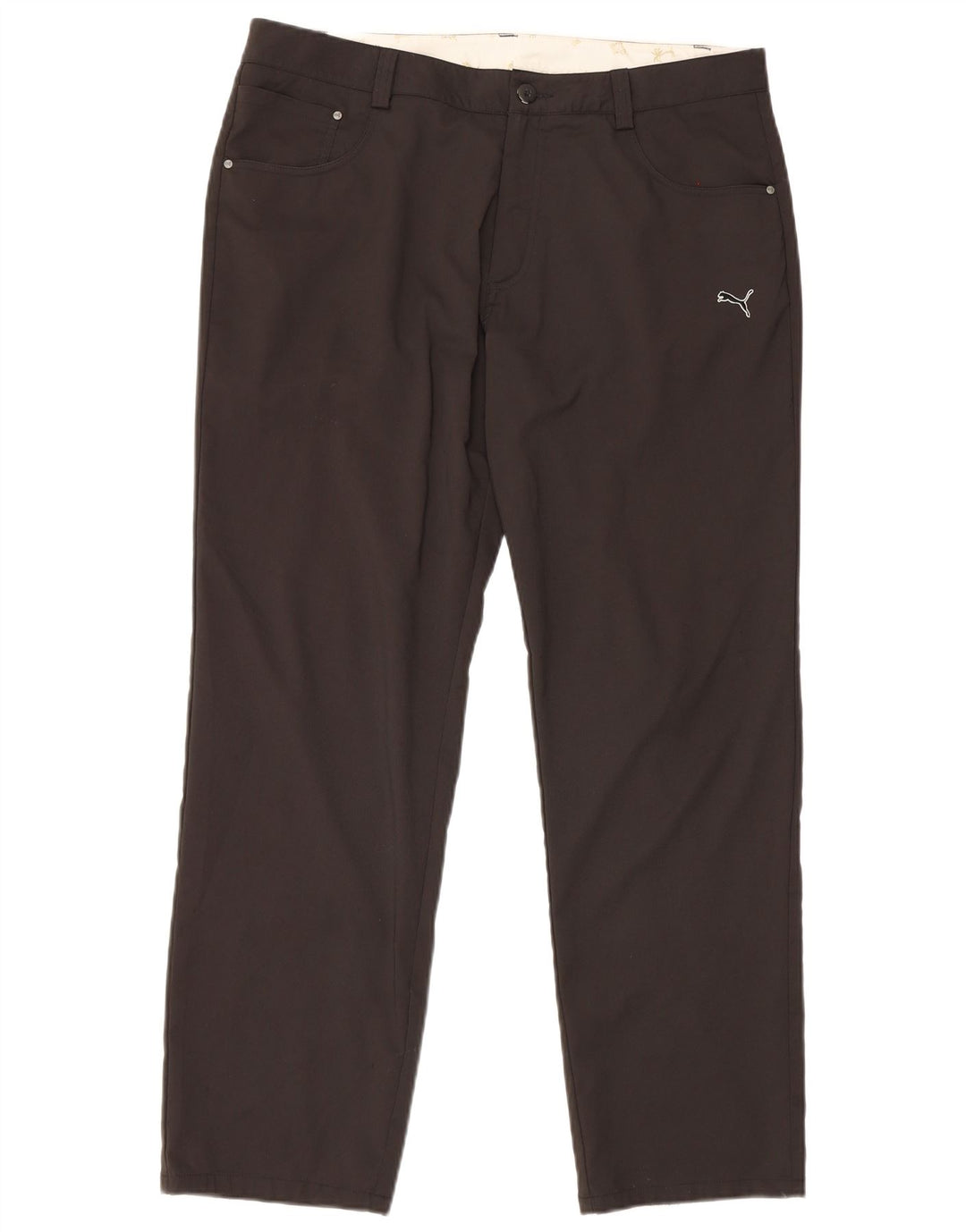 Puma Herren gerade Freizeithose W36 L32 Schwarz Polyester