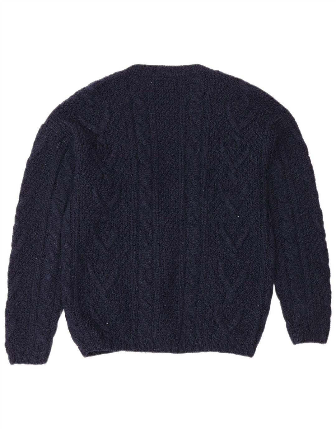 L.L.Bean Damen-Strickjacke in Übergröße, Gr. 10, Größe S, marineblau, Wolle