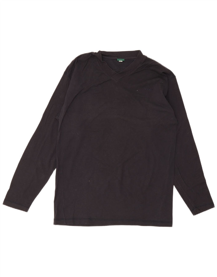 Invicta Herren-Top, langärmelig, groß, marineblau, Baumwolle