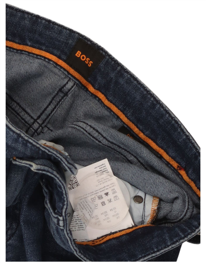Hugo Boss Herren Slim Jeans W32 L34 Blaue Baumwolle