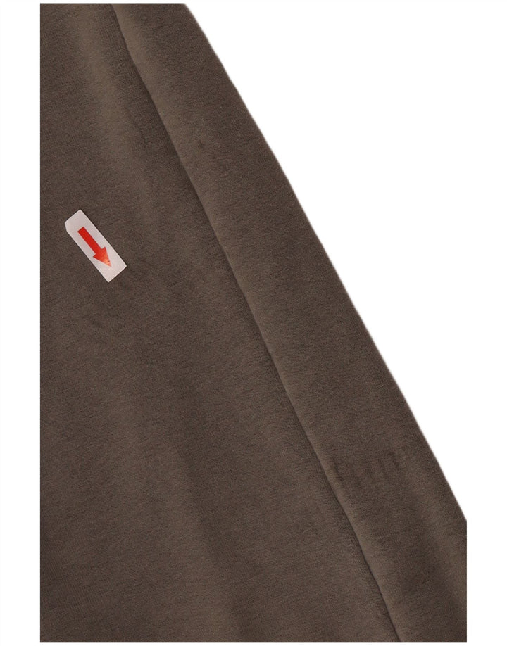 Puma Herren-Kapuzenpullover mit grafischem Reißverschluss, mittlere Khaki-Baumwolle