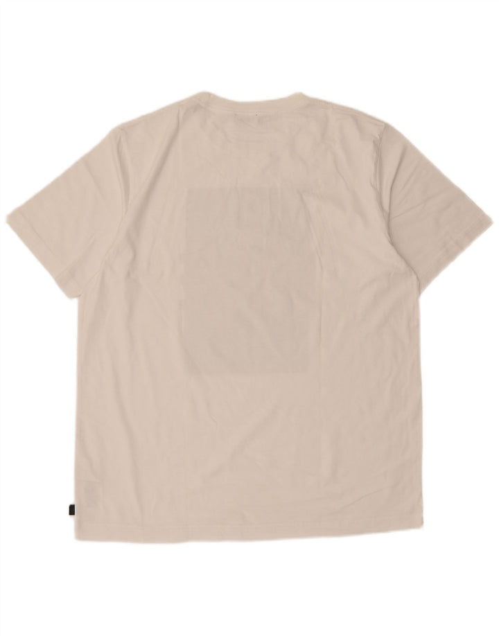Diesel Herren-T-Shirt mit Grafik, Größe L, aus weißer Baumwolle