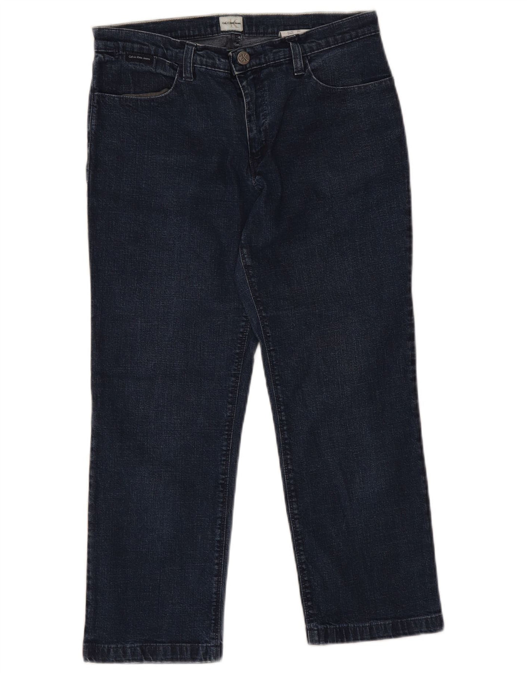 Calvin Klein Damen Capri-Jeans W30 L21 Marineblau Baumwolle