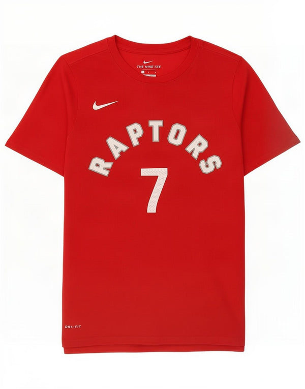 Nike Boys Raptors Graphic T-Shirt Top 12-13 Jahre Large Red Cotton