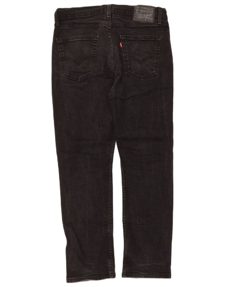 Levi's Herren Slim Jeans W34 L30 Schwarze Baumwolle