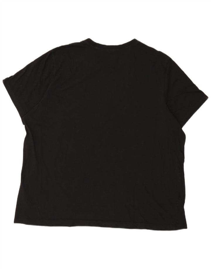 Nike Herren T-Shirt Top 3XL Schwarz Baumwolle