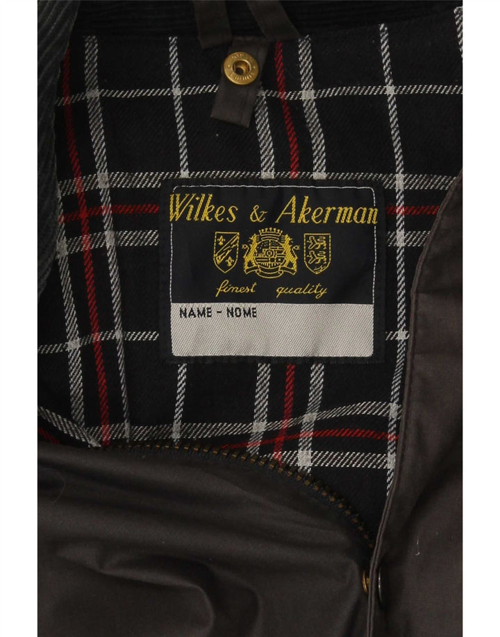Wilkes&Akerman Herrenjacke aus gewachster Baumwolle, Größe 40, Grau