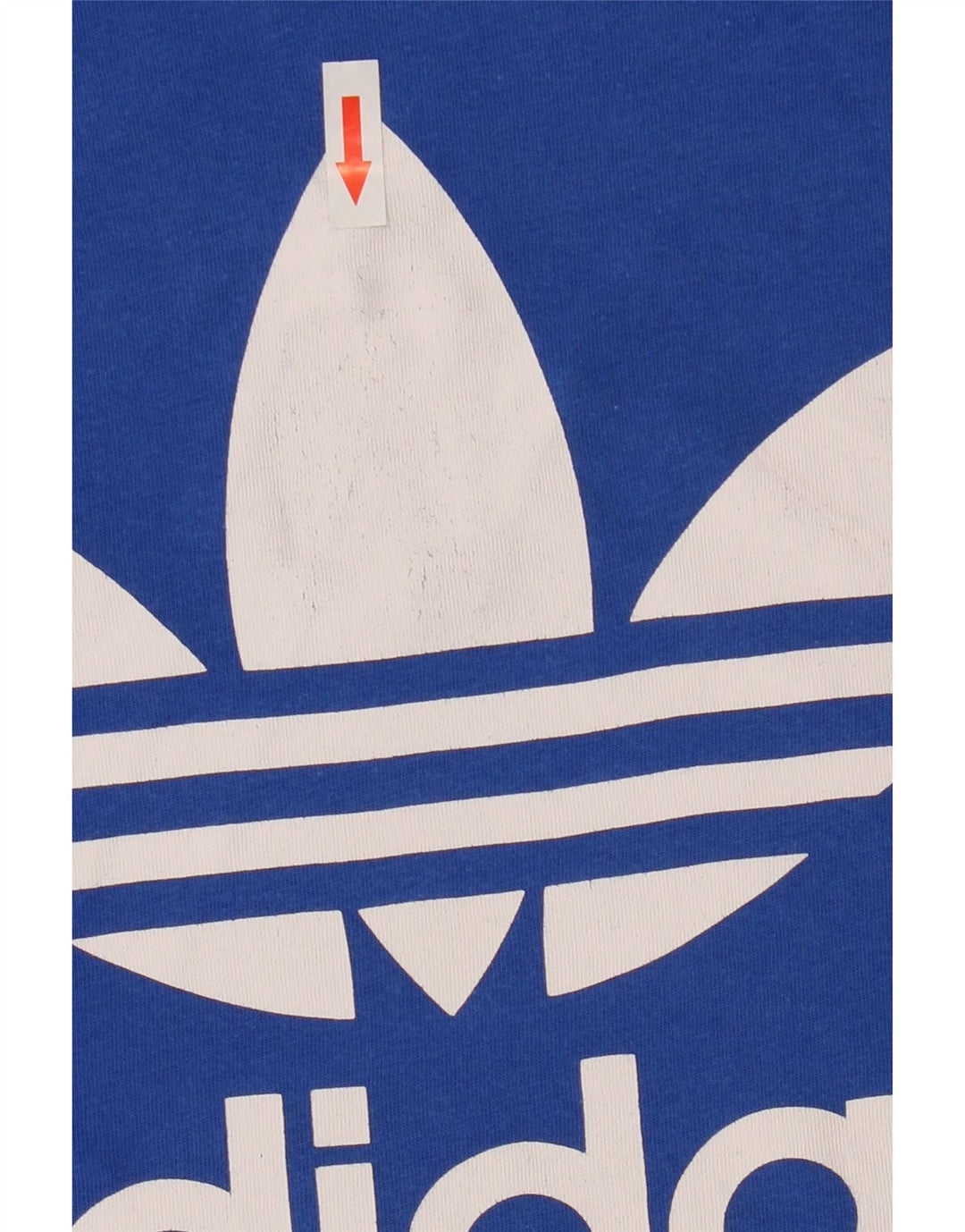 Adidas Herren Grafik-T-Shirt aus mittelblauer Baumwolle