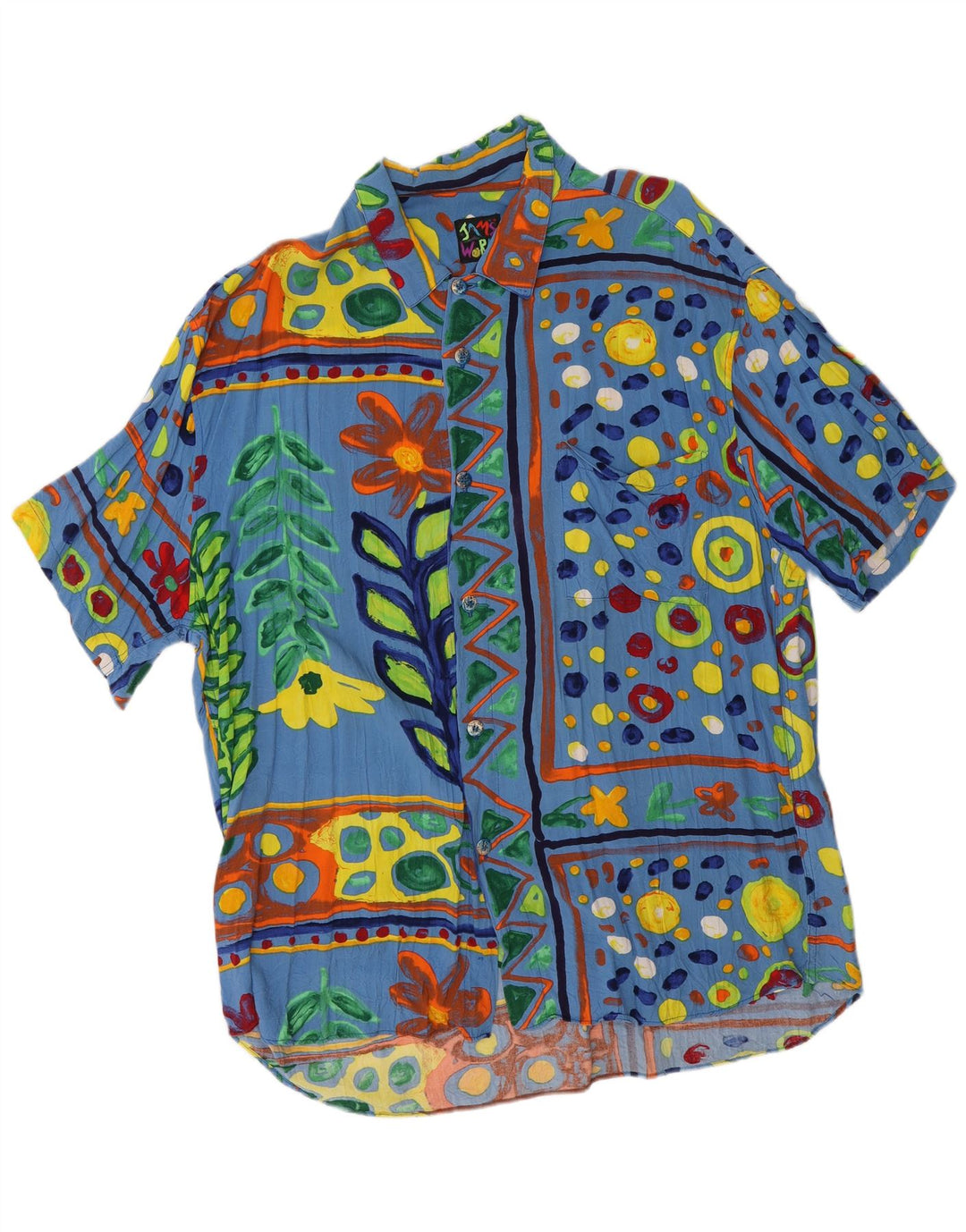 JAMS WORLD Herren Kurzarmhemd XL Mehrfarbig geblümt