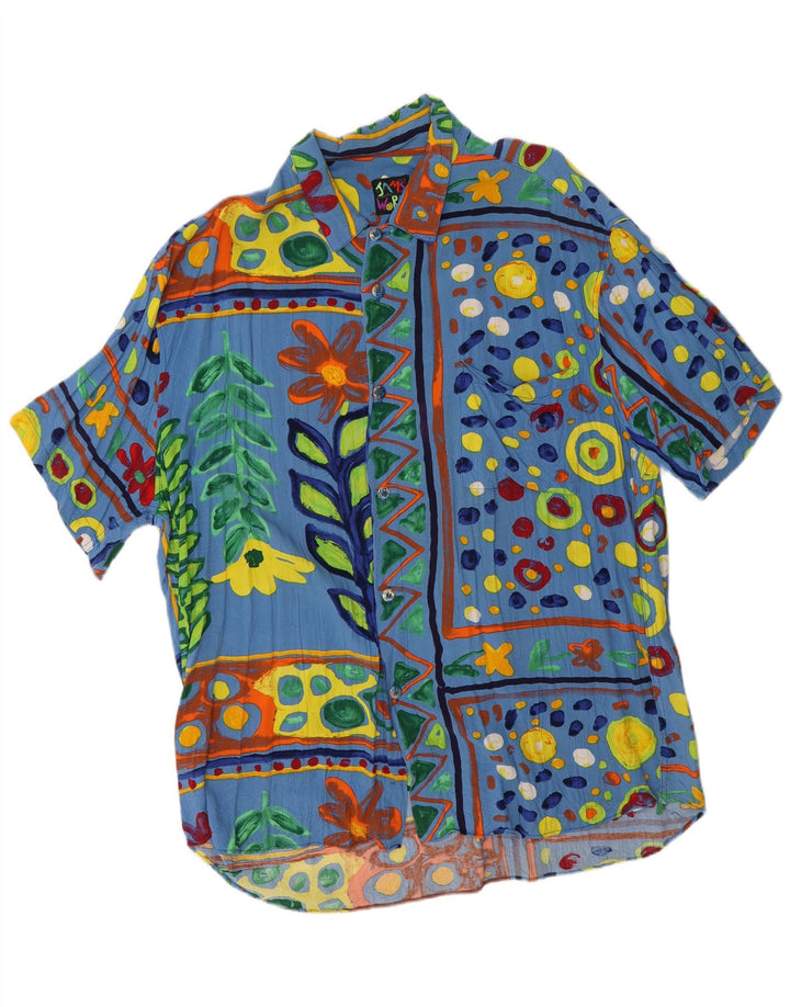 JAMS WORLD Herren Kurzarmhemd XL Mehrfarbig geblümt