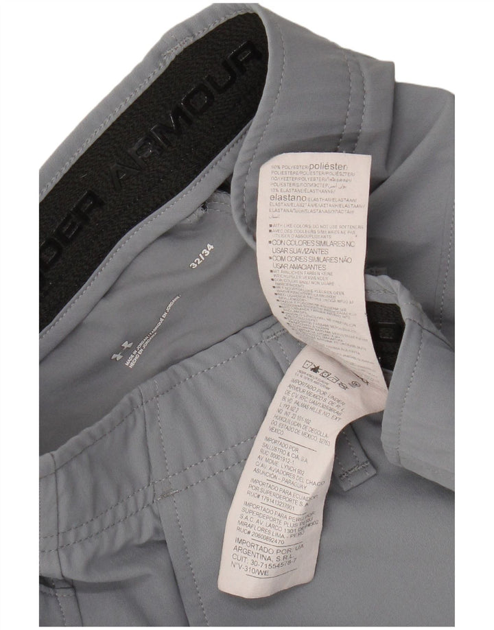 Under Armour Herren Straight Chino Hose W32 L34 Grau Polyester