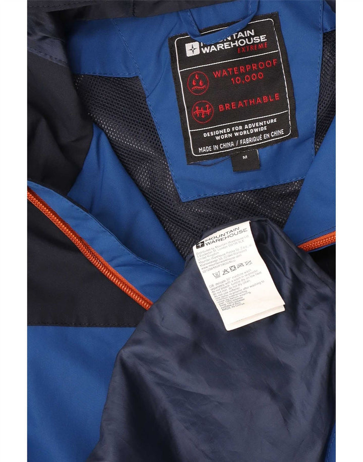 Mountain Warehouse Isoory-Regenjacke für Herren, UK 38, mittelblau, Farbblock