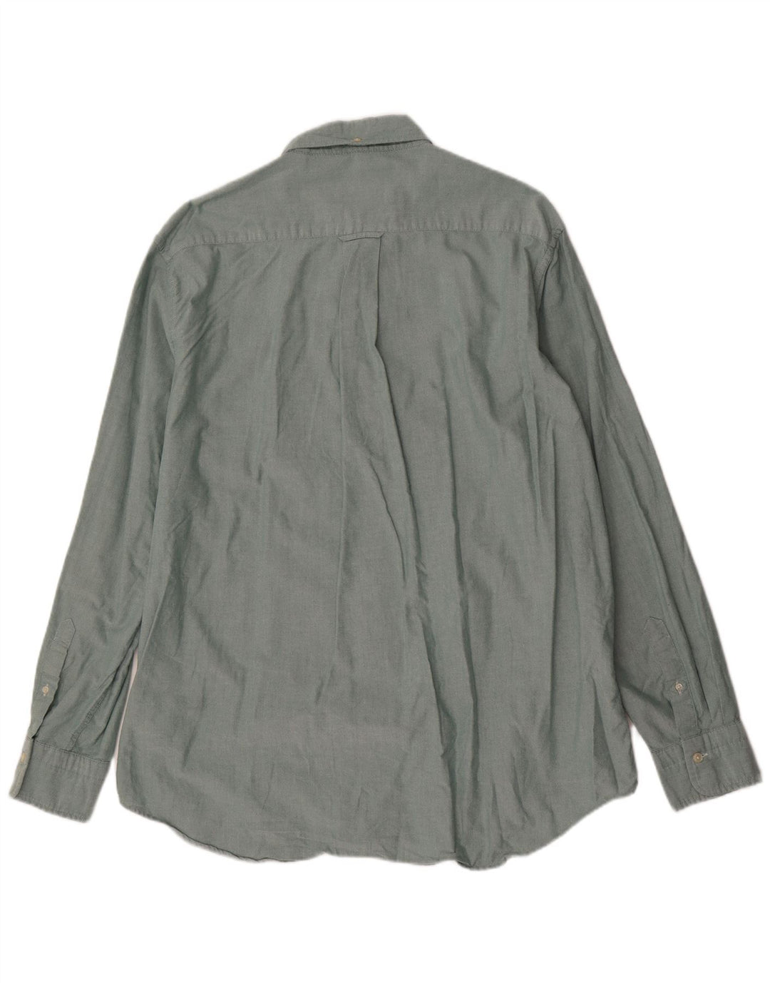 Gant Herren-Hemd mit normaler Passform, Größe 45/46, 2XL, grüne Baumwolle