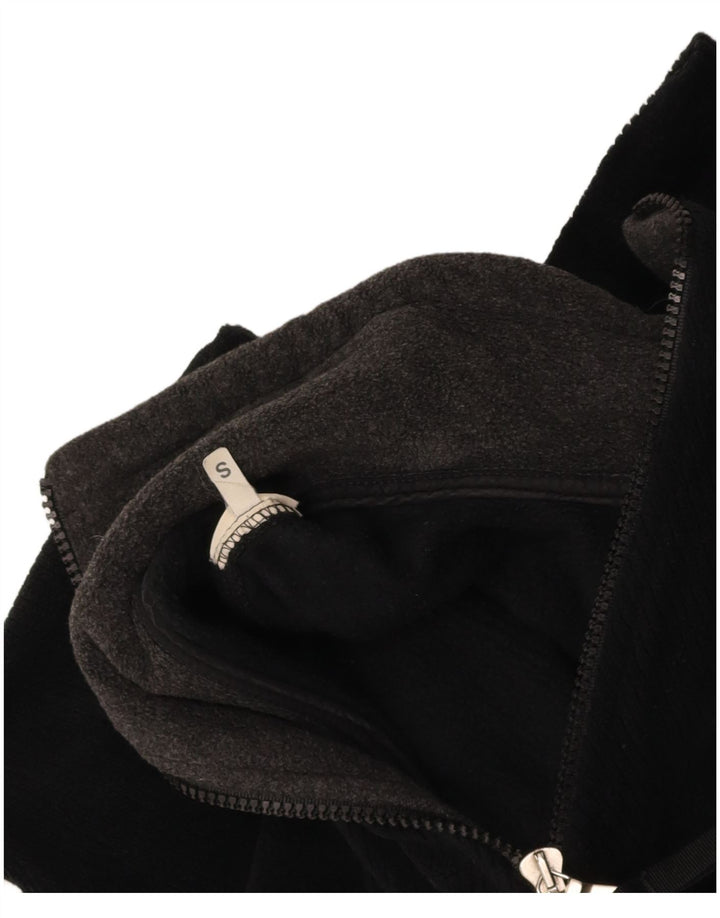 THINK PINK Mens Graphic Zip Neck Jumper Sweater Small Black