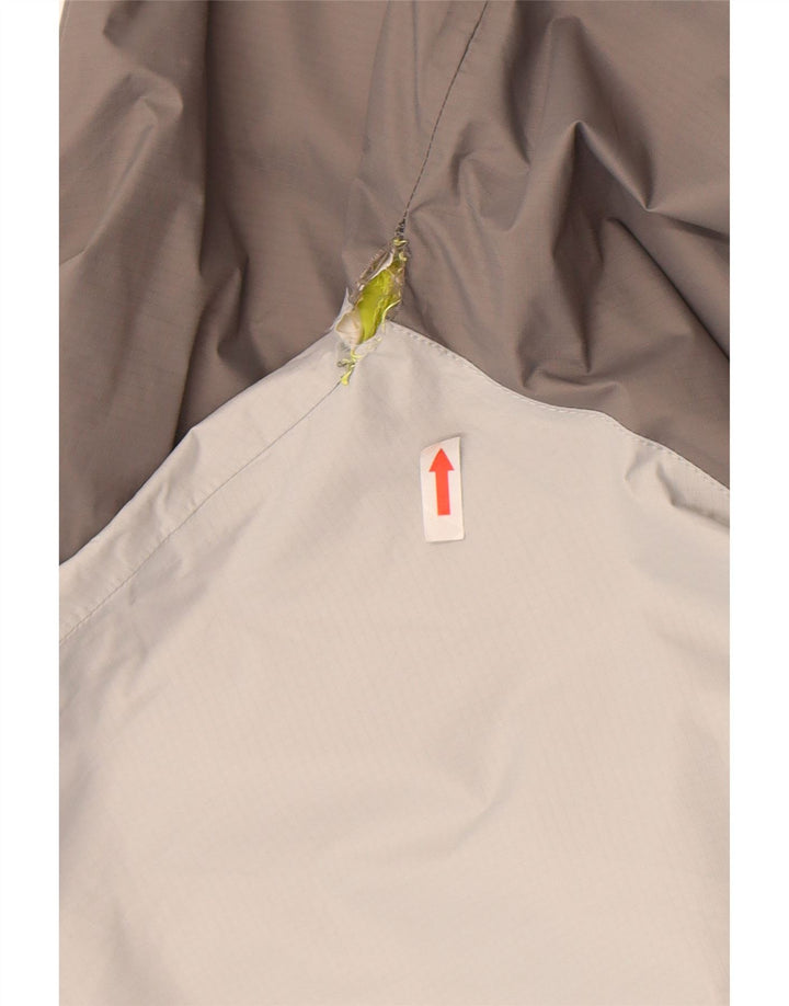 The North Face Herren-Regenjacke mit Kapuze, UK 38, mittelgraues Colourblock-Nylon