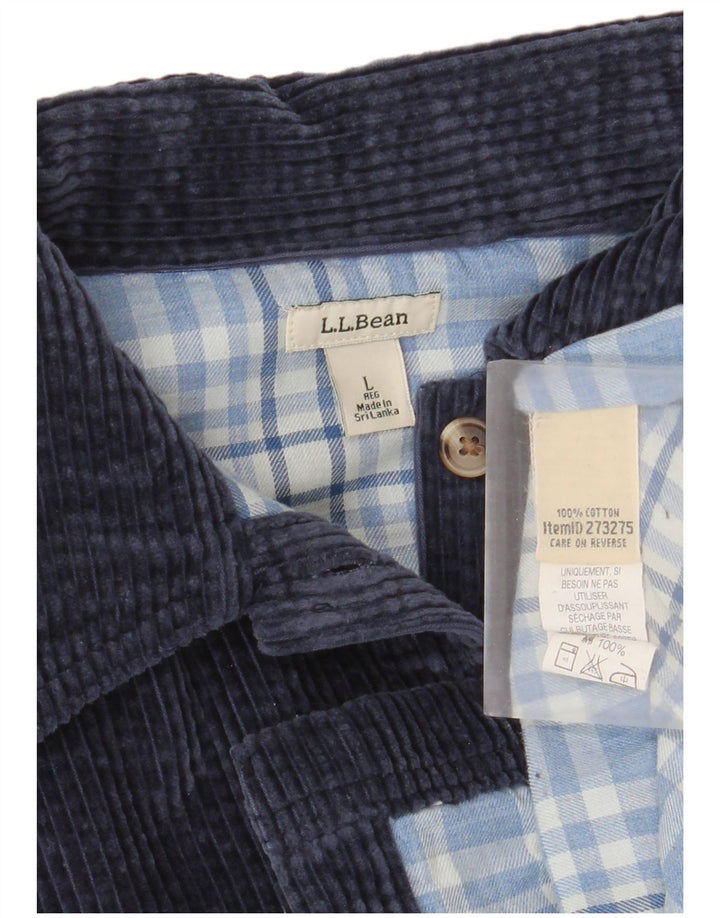 L.L.Bean Herren-Cordhemd, groß, marineblau, Baumwolle