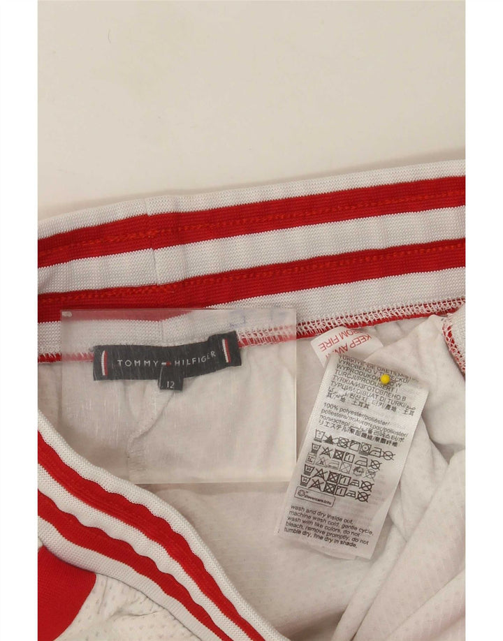 Tommy Hilfiger Sportshorts für Jungen, 11–12 Jahre, weißes Colourblock-Polyester