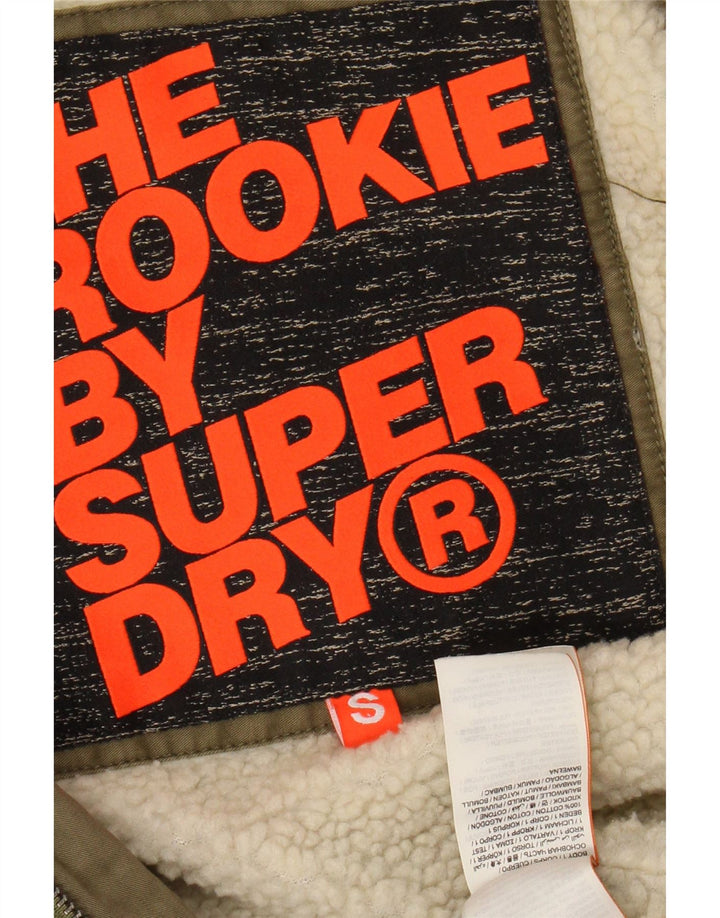 SUPERDRY Herren The Rookie Sherpa Parka mit Kapuze, Größe 36, Khaki