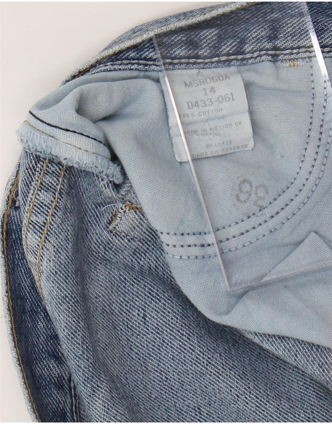 WRANGLER Damen Jeansshorts US 14 XL W36 Blaue Baumwolle