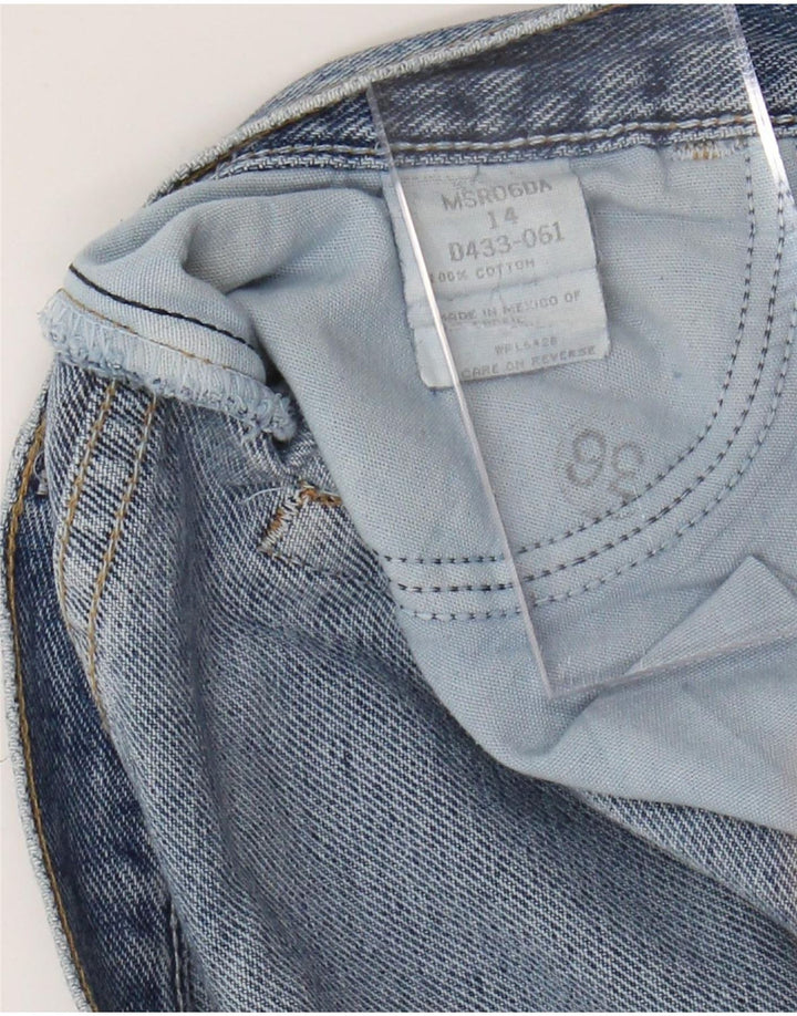 WRANGLER Damen Jeansshorts US 14 XL W36 Blaue Baumwolle