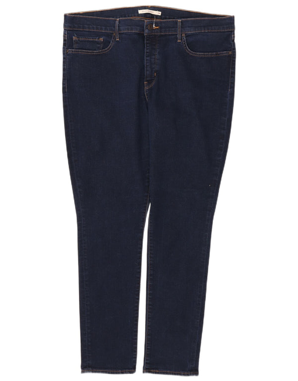 LEVI'S Damen 311 Shaping Skinny Jeans W34 L30 Marineblaue Baumwolle