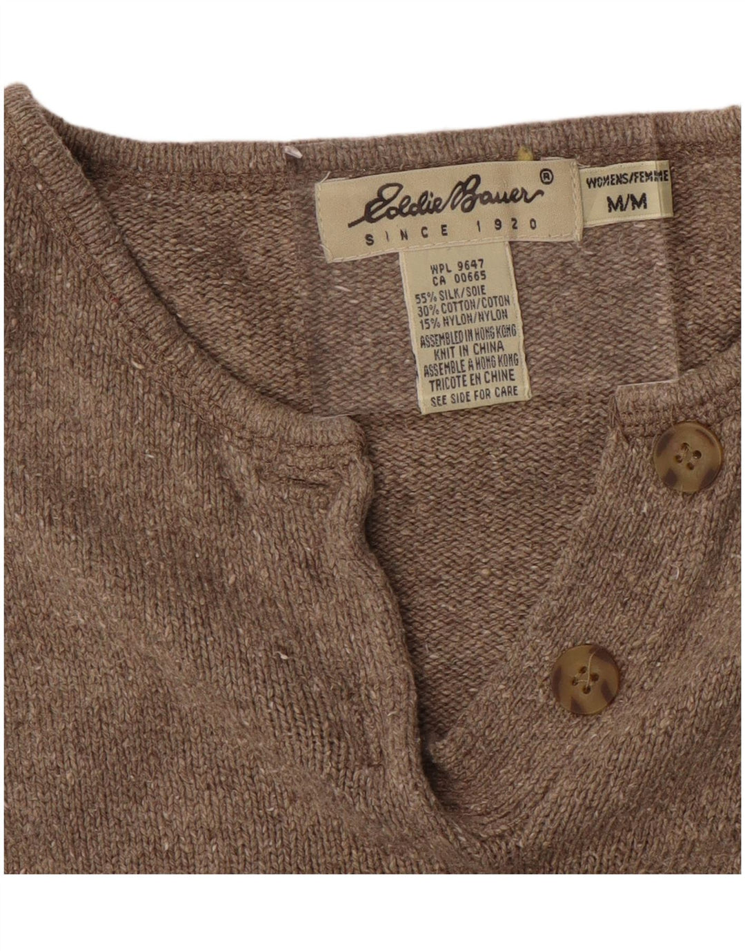 EDDIE BAUER Damen Übergroßer Pullover mit U-Boot-Ausschnitt, UK 14, Mittelbraun